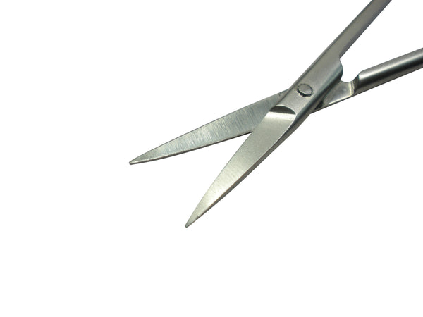 Iris Scissors Long Curved 115mm Long (Stainless Steel), Disposable and  Reusable Animal Feeding Needles