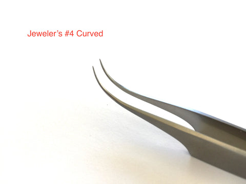 Jeweler's # 4 Curved Tips